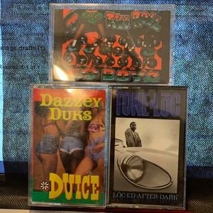 Lot of 3 Cassette tapes 69 Boyz, Tone Loc, Duice